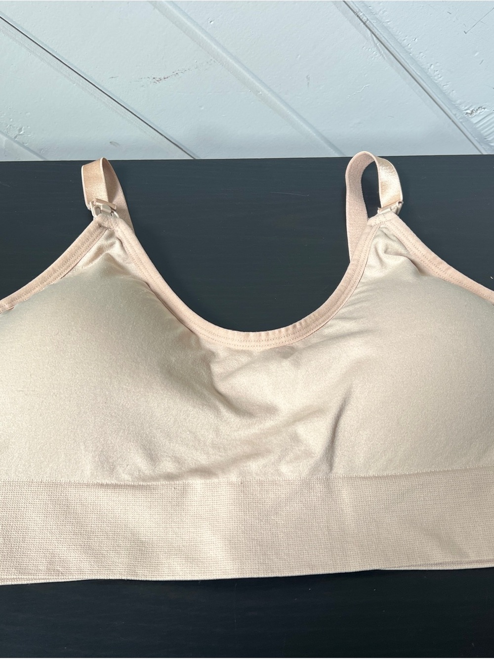 JoySpun Nude XXL Wireless Maternity Bra